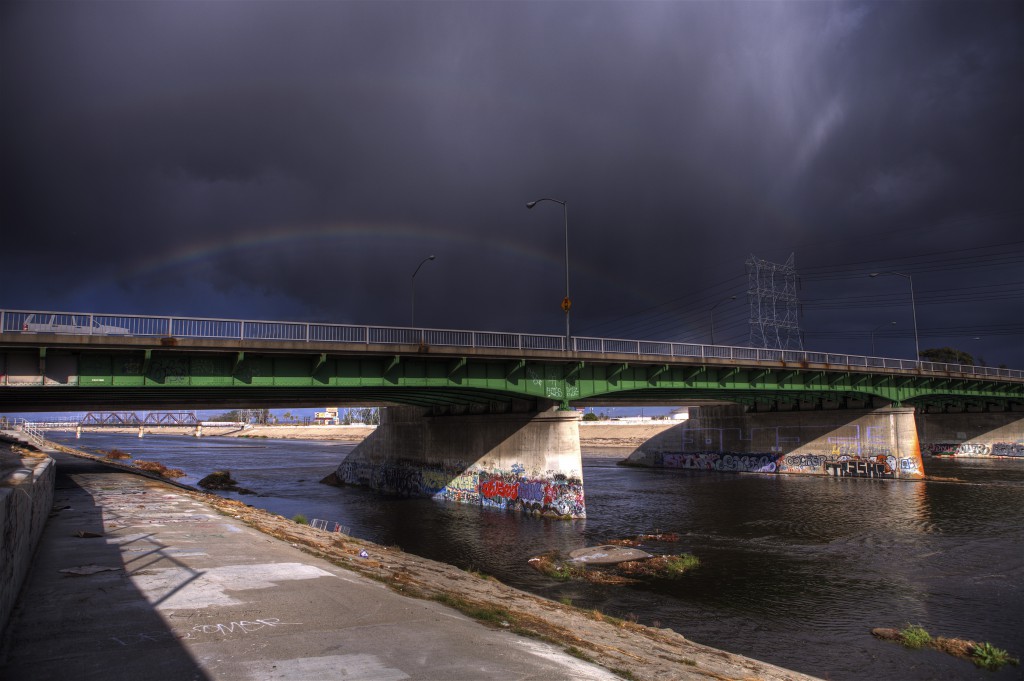 Double Rainbow Over Firestone Bridge