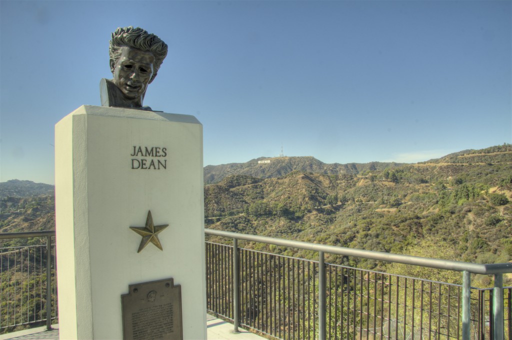 James Dean and Hollywood Sign
