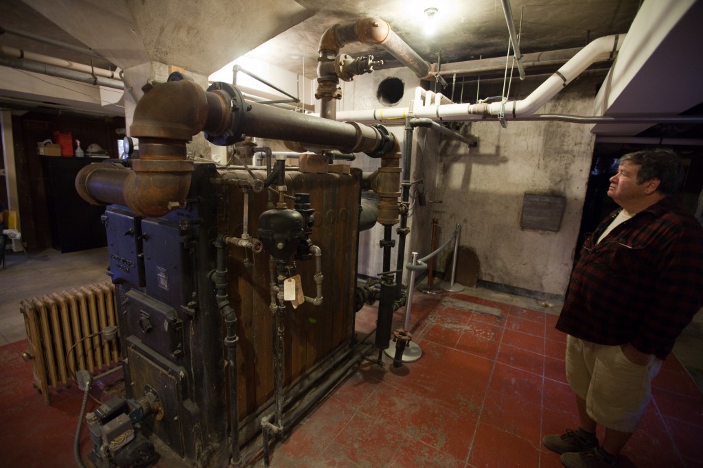 Jim Proffitt and a Boiler under Scotty's Castle