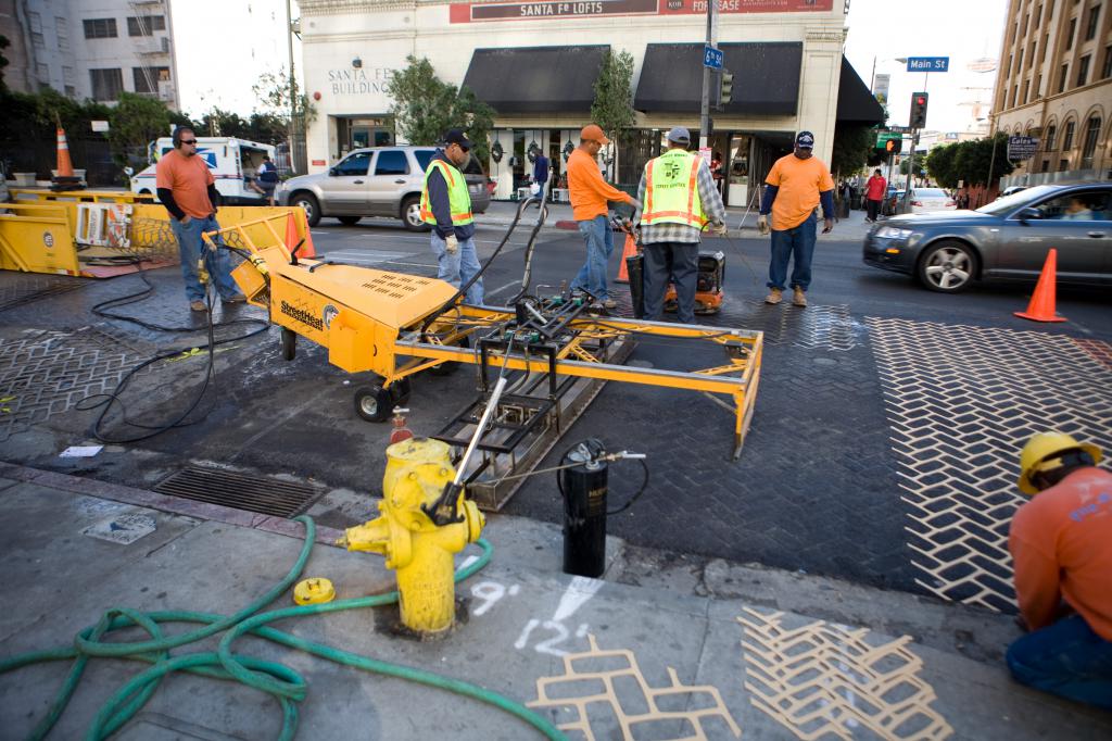 New Crosswalk Contrstuction