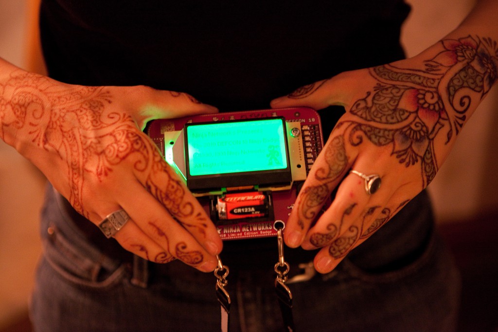 Woz's Henna Hands and Her Badge