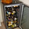 wine fridge (some excellent wine in here