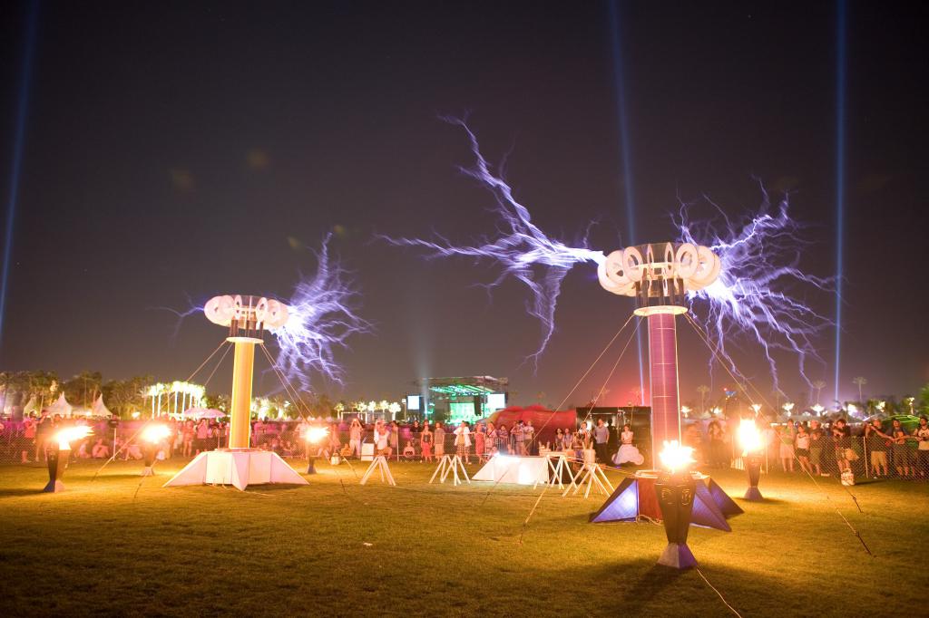 Cauac Twins Tesla Coils