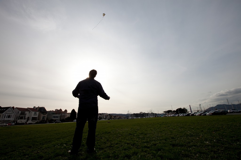Dave Flying a Kite