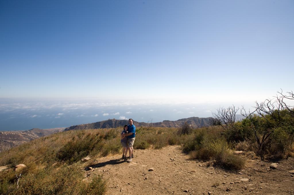 Dave and Penelope on Gaviota Peak