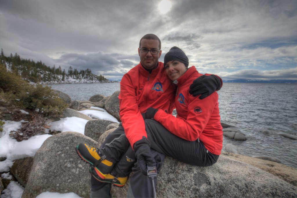 Dave and Penelope on Lake Tahoe