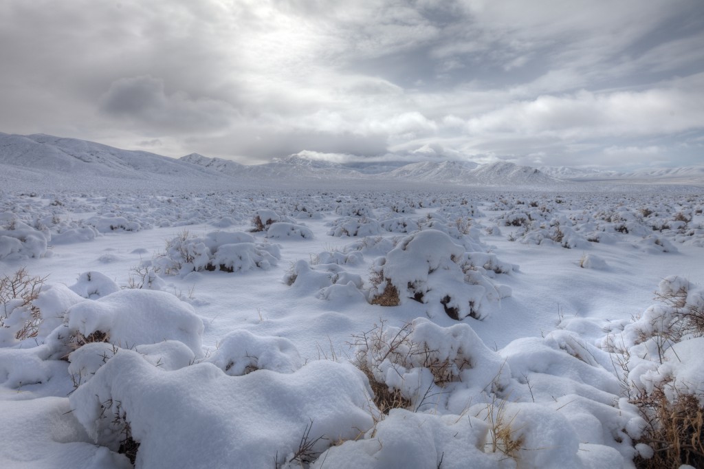 Emigrant Pass in Death Valley Covered in Snow Death Valley 2010 on