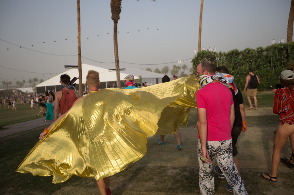 Golden Cape at Coachella