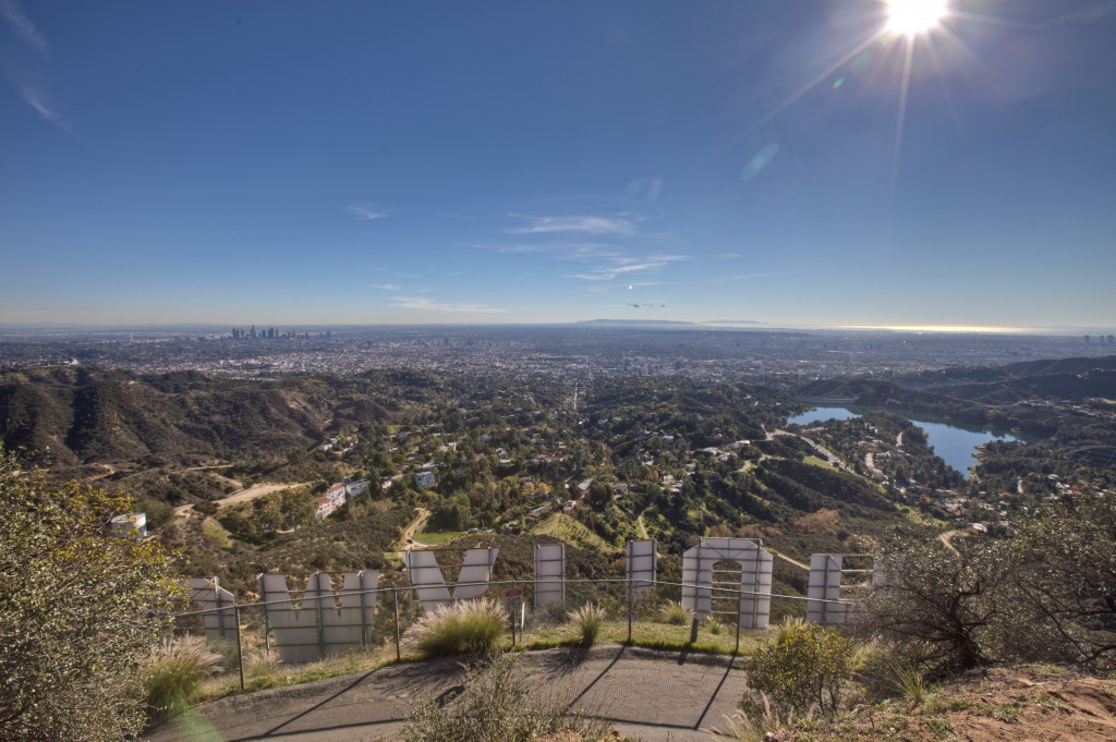Los Angeles From The Hollywood Sign