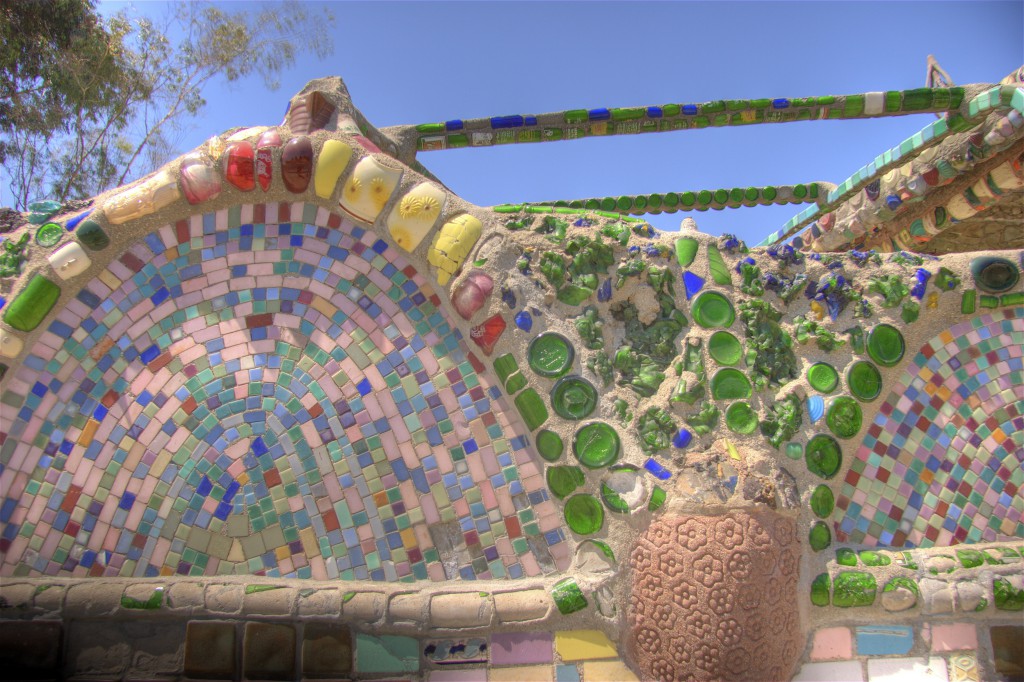 Mosaic of Tile and Bottles
