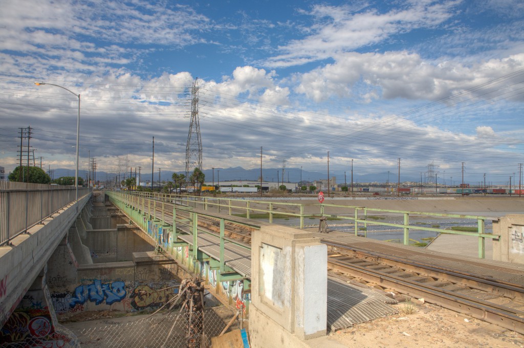 Railroad Bridge Over River