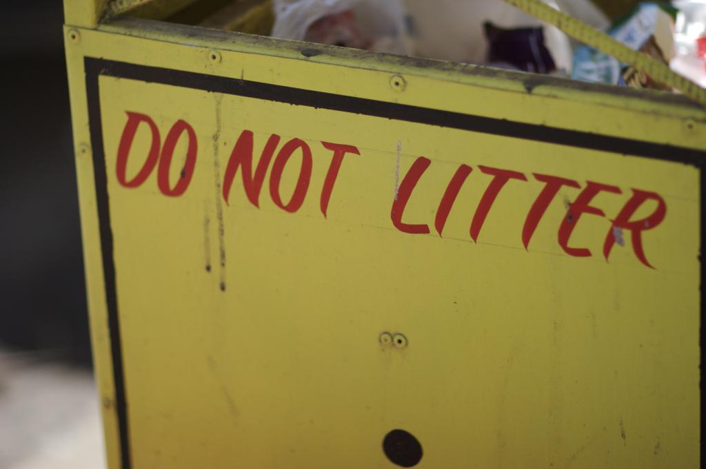 do not litter