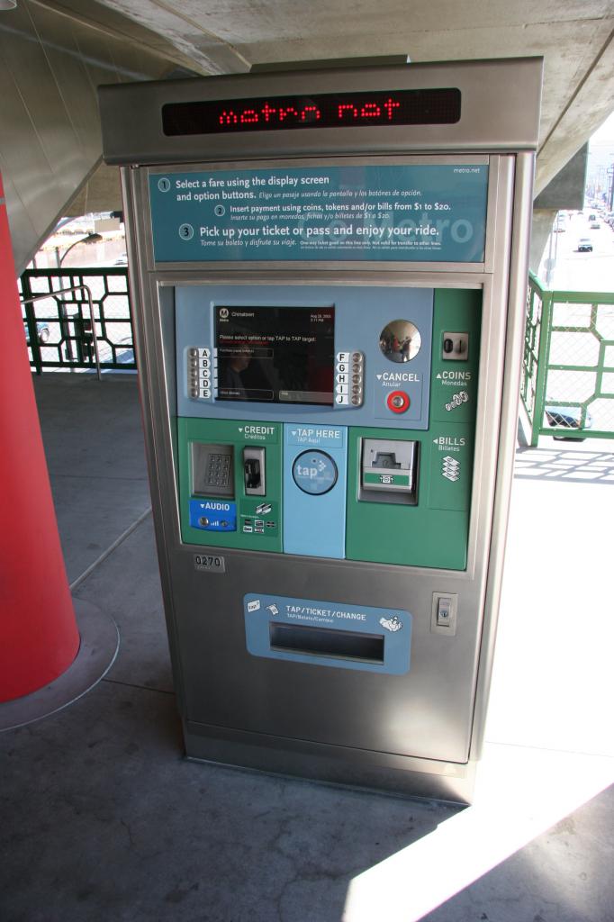 new high tech ticket machine