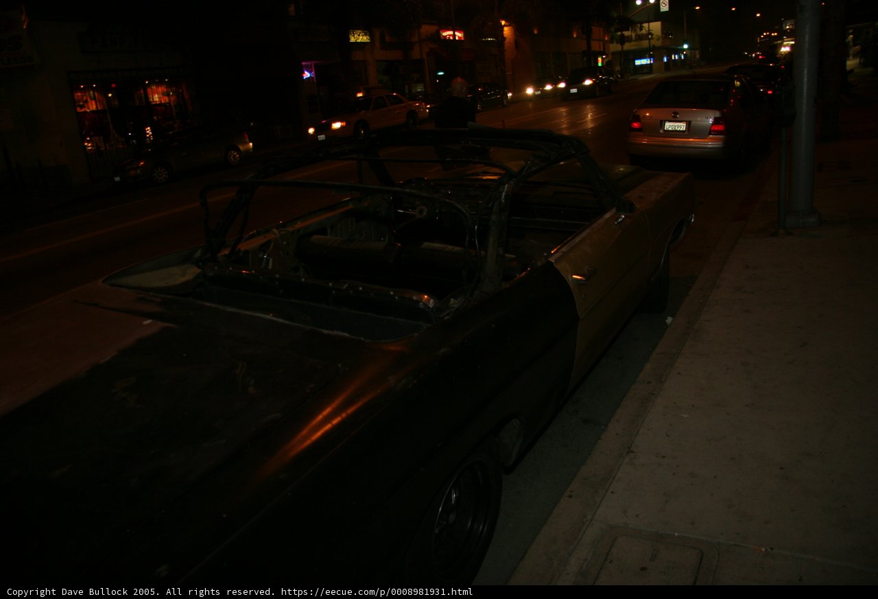 Lone Car in the Dark