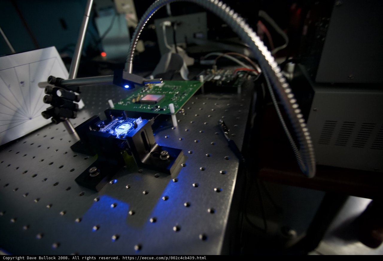 Blue-lighted Circuit Board