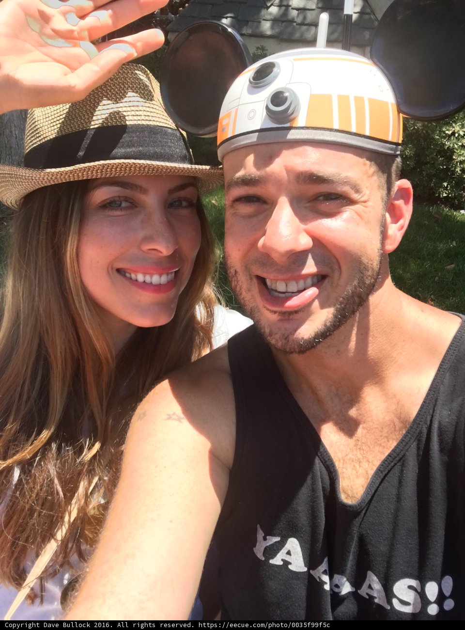 Selfie Fun with BB-8 Headgear at Disneyland