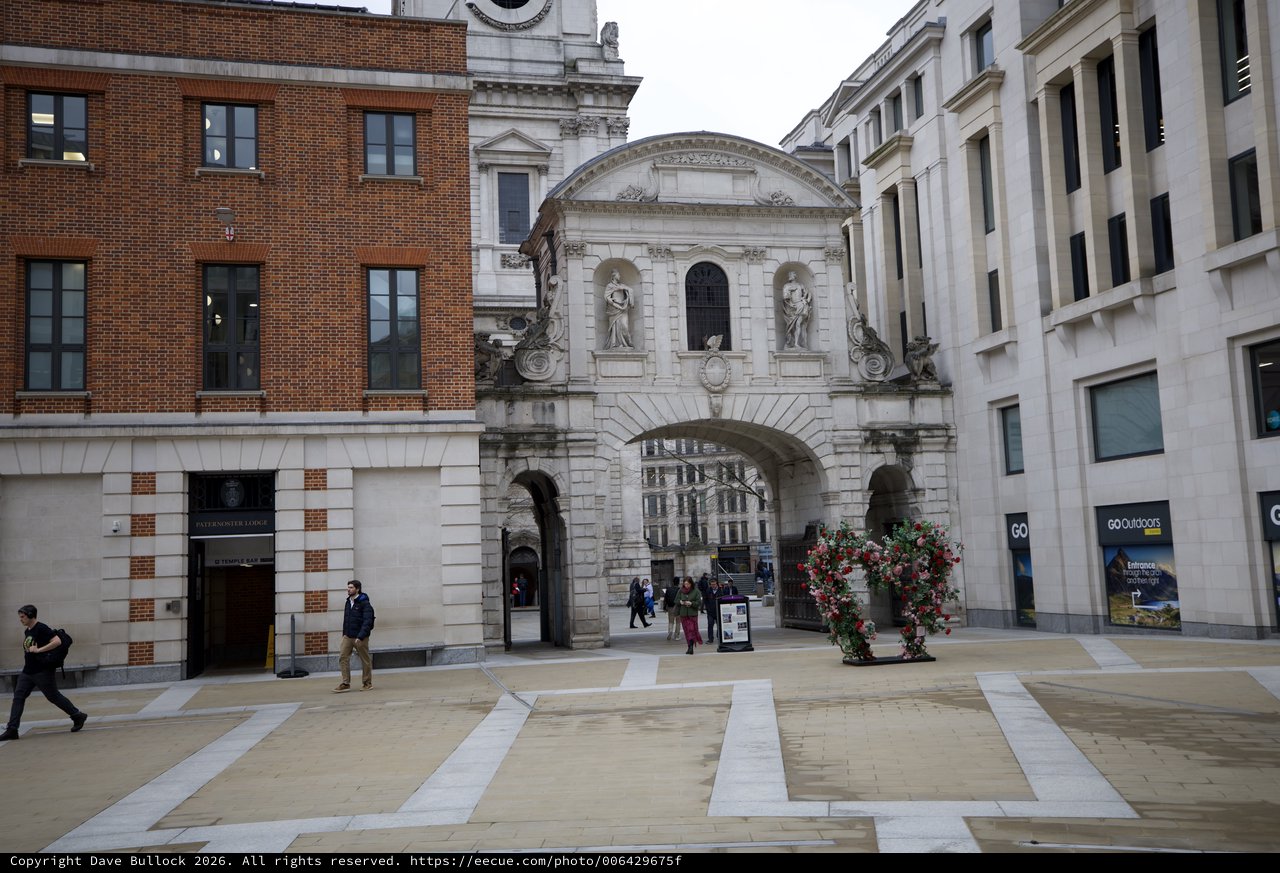 Historic Archway Gateway in London's Financial District