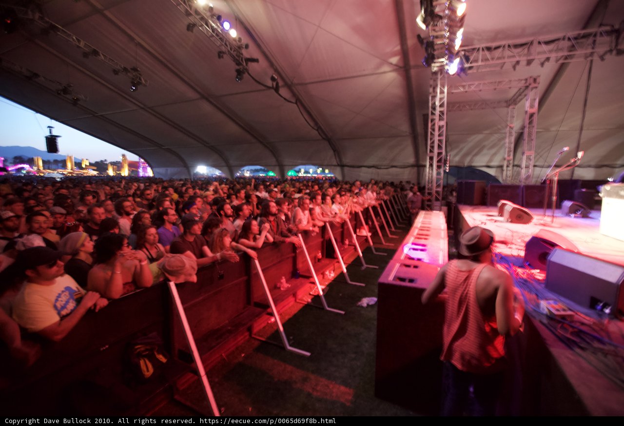 Concert Crowd in Urban Tent