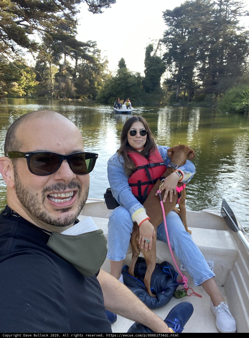 Canoeing on Stow Lake with Our Pup