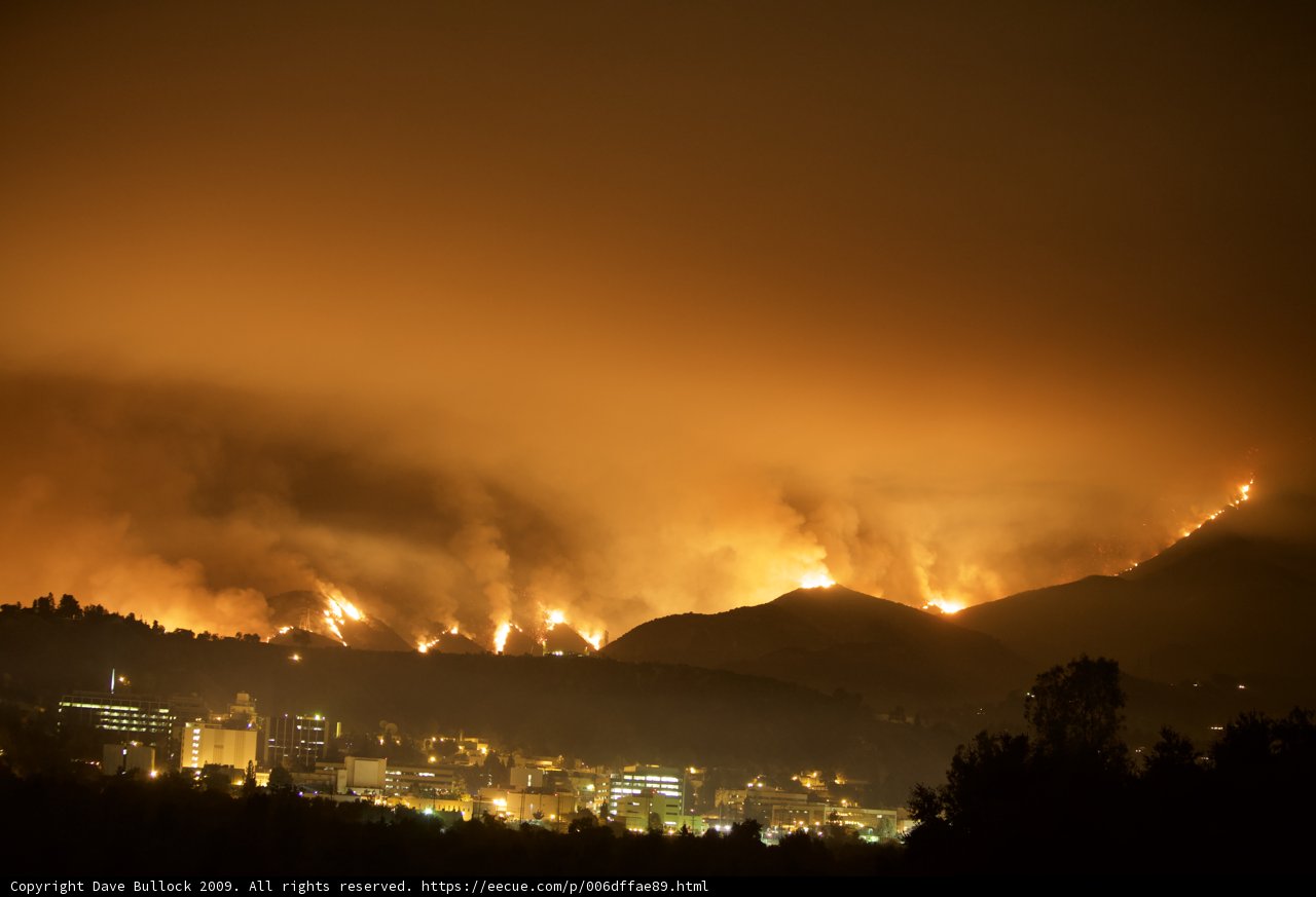 Devastating Fire Engulfs Cityscape