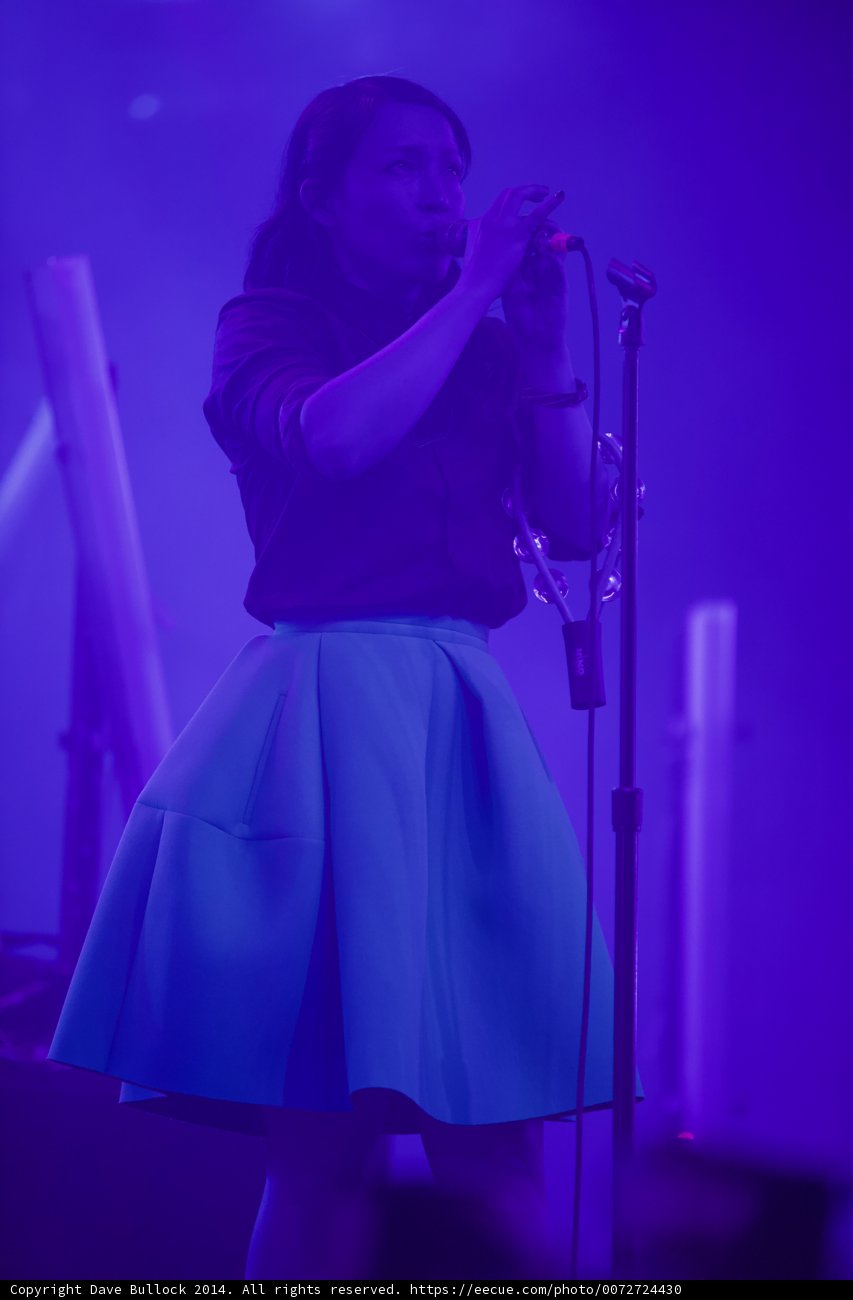 A Songstress Lighting up Coachella Stage