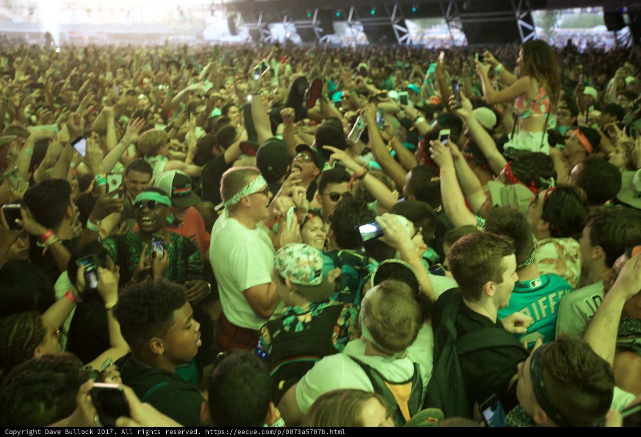 Phone Lights Up the Crowd