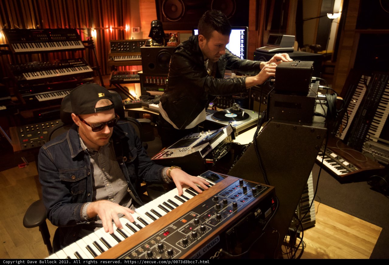 Keyboard Duo in the Studio