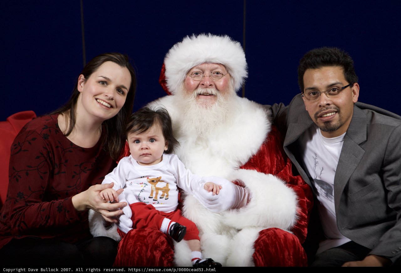 Baby's First Christmas with Santa