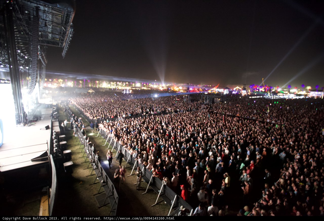 Electrifying Atmosphere at Coachella Rock Concert