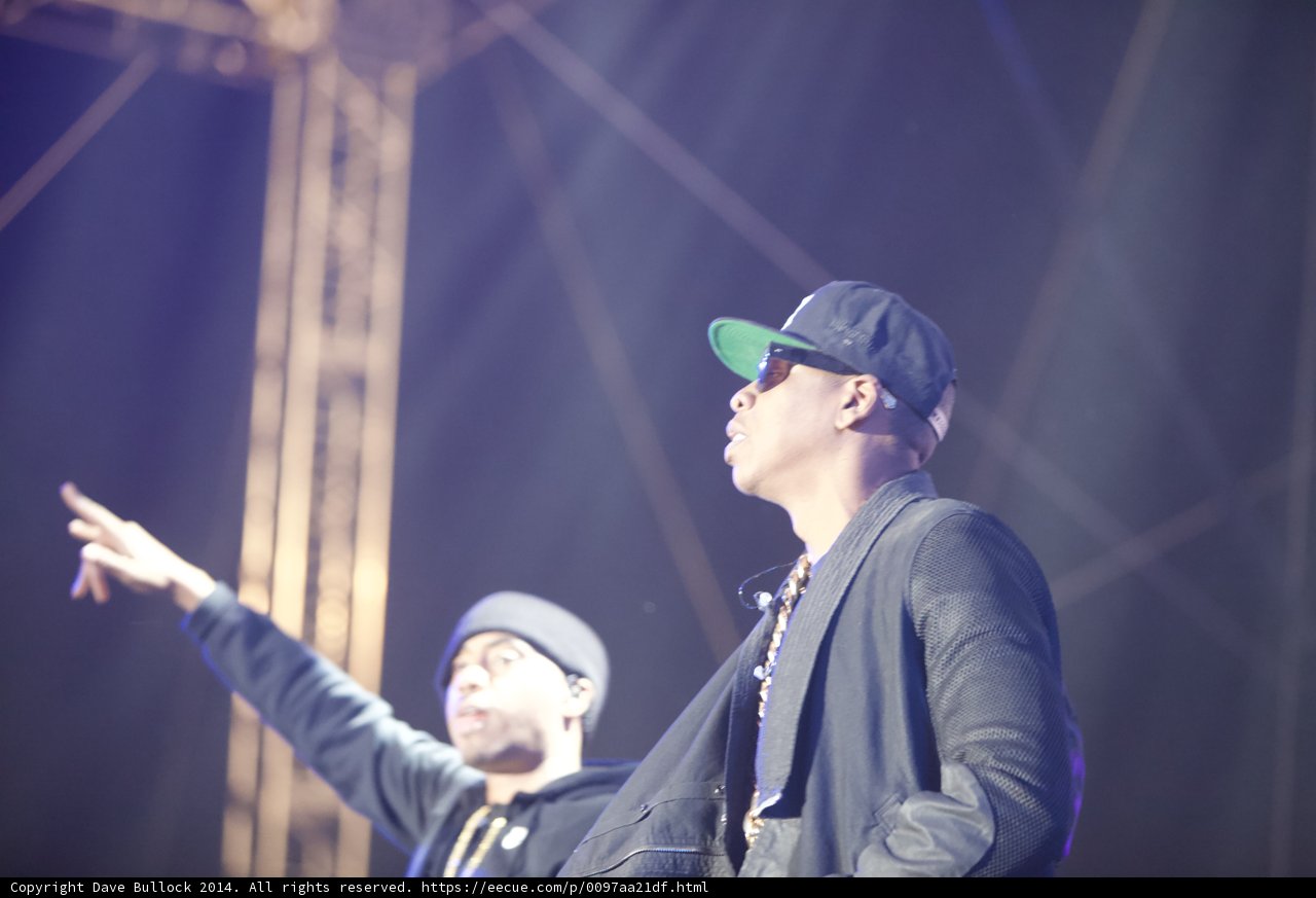 Jay-Z commands the stage with two hats