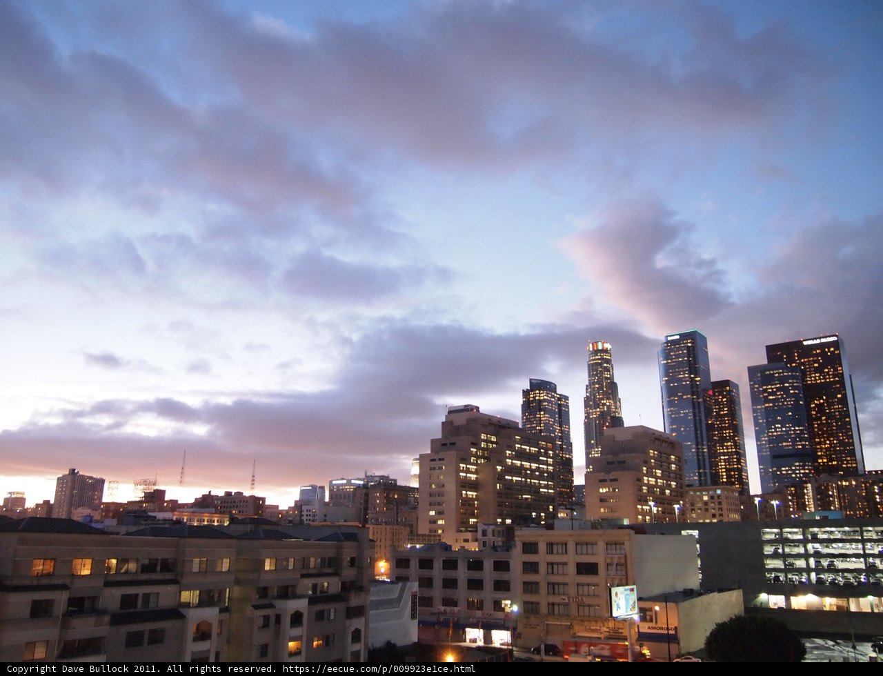 The Majestic Los Angeles Skyline