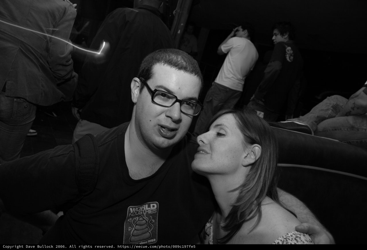 Dave and Penelope Share a Moment at Nightclub