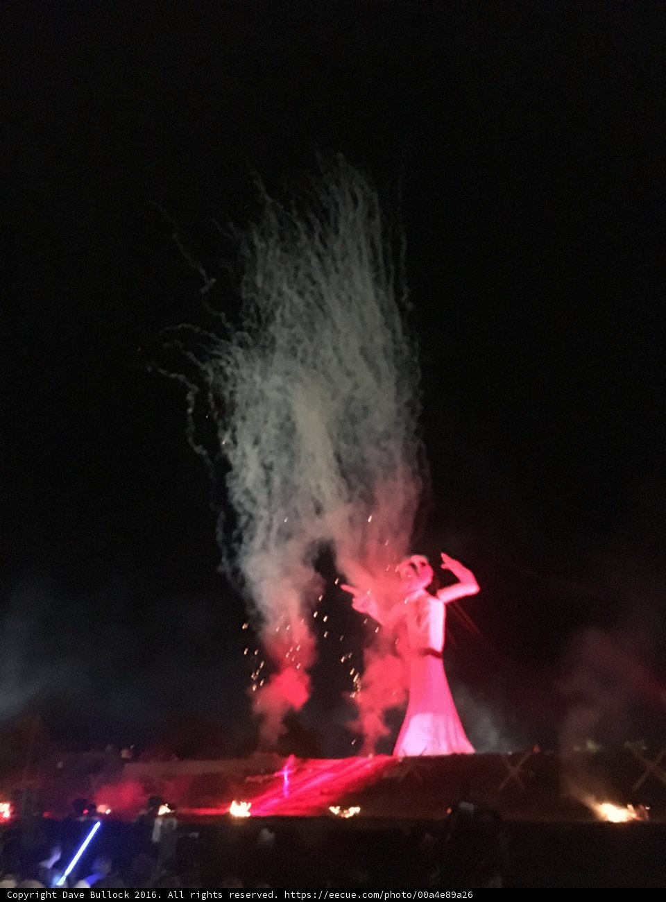 Fireworks on Stage