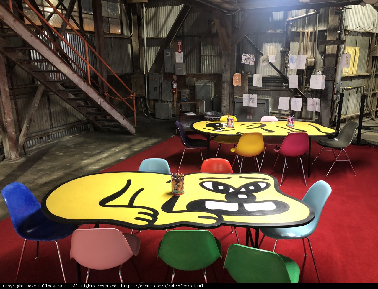 Cartoon Character Joins Table of Furniture
