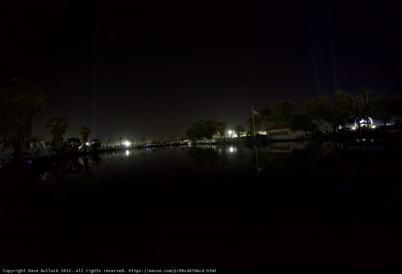Sparkling Canal Under the Altadena Sky