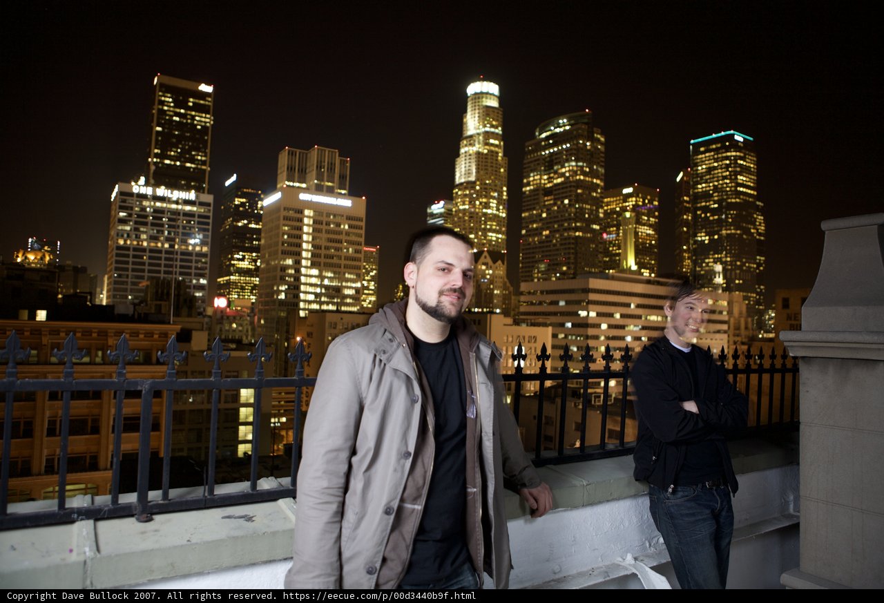 Nighttime View of Urban Metropolis