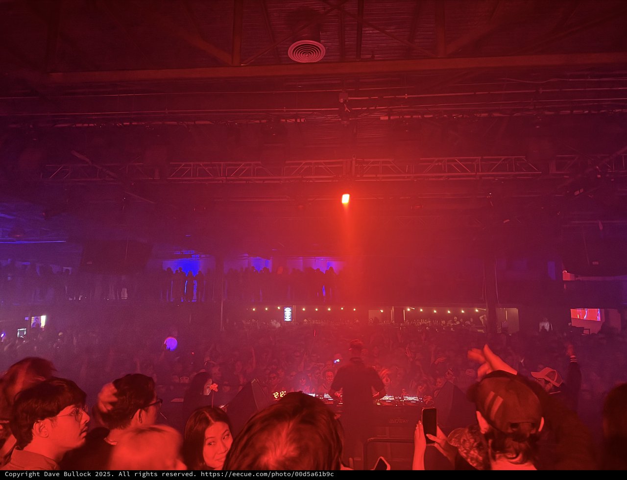 Skrillex and Four Tet Concert with Red Stage Lighting