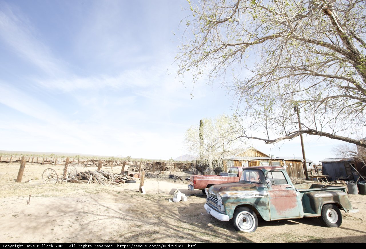 Classic Pickup Truck and Barn