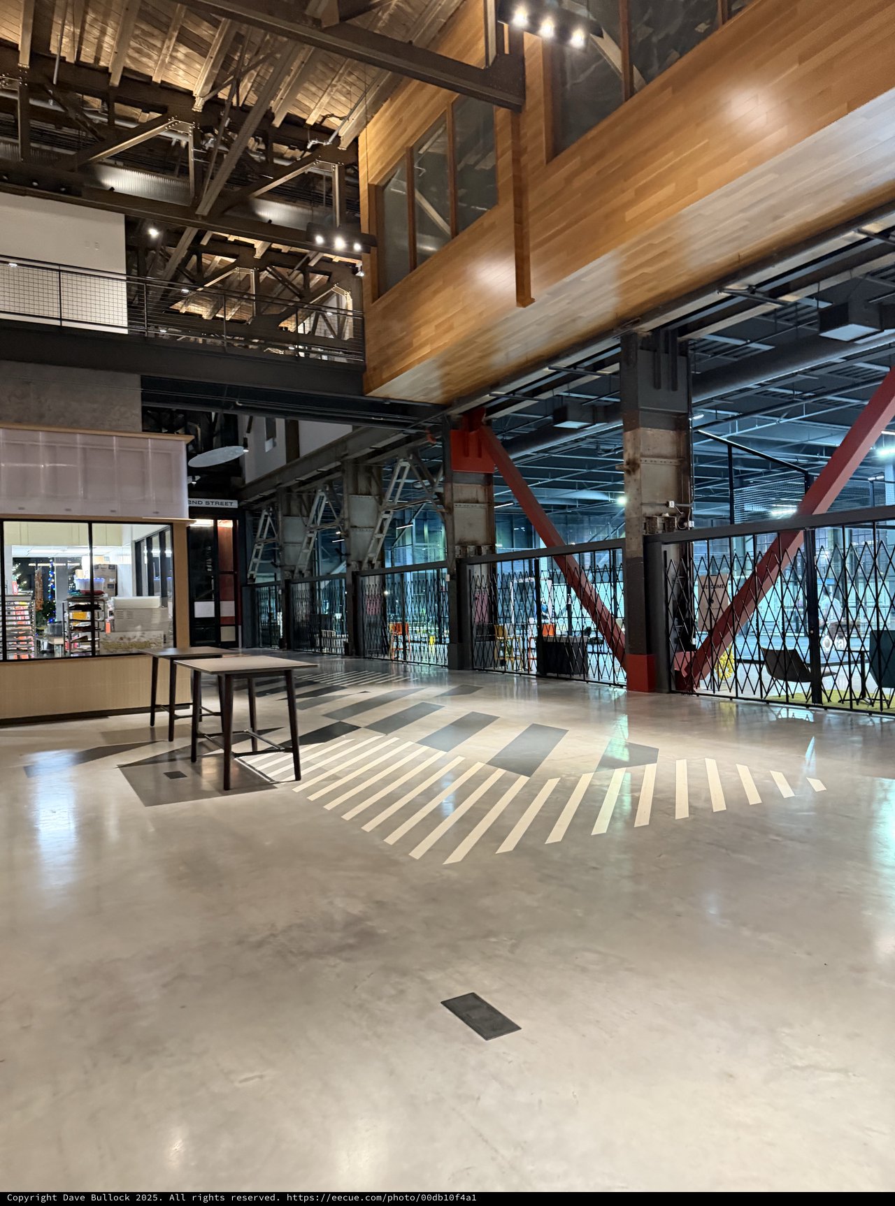 Industrial Modern Architecture: Multi-Level Urban Venue Interior