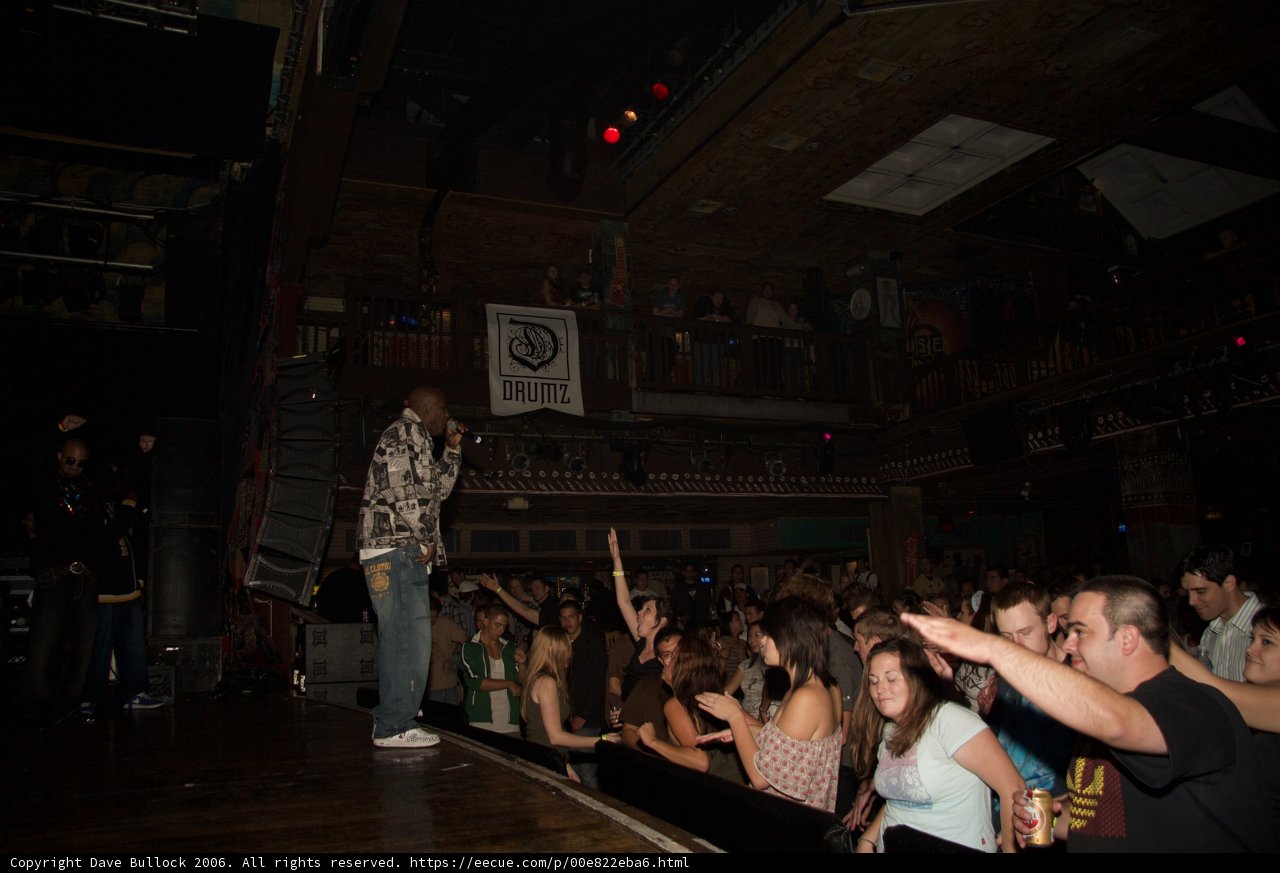 Urban Nightlife with Mic and Crowd