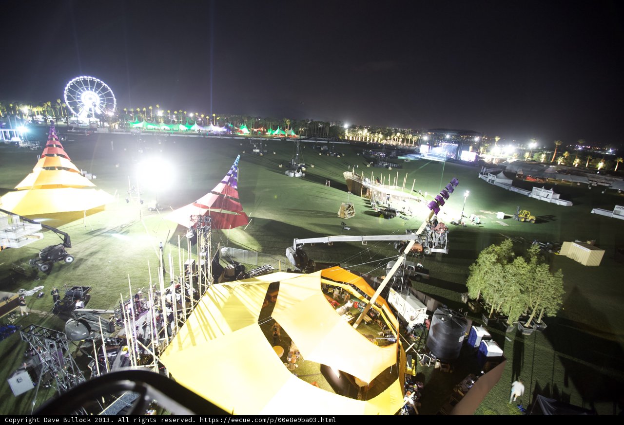 Nighttime Marvel at Coachella Fairground