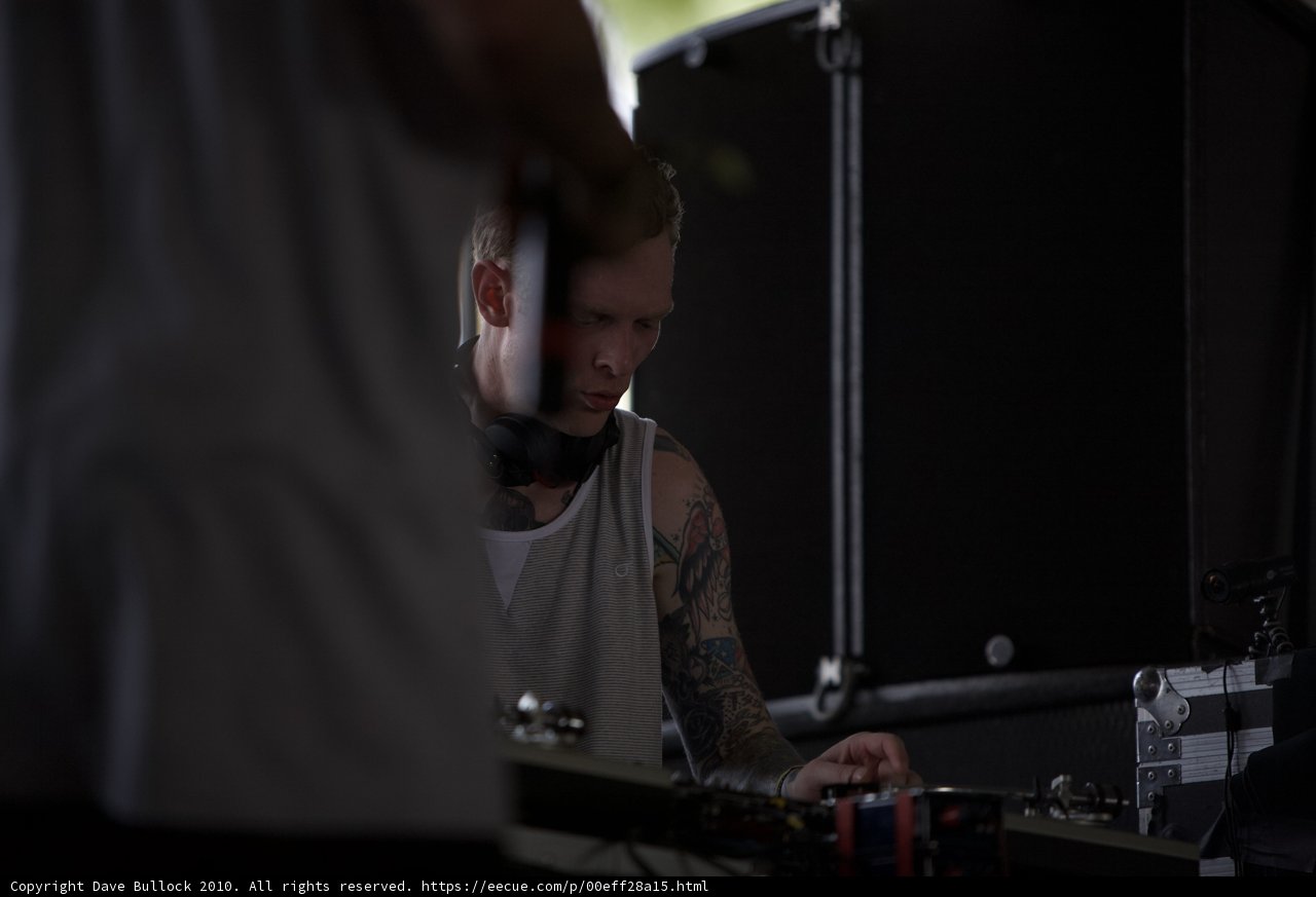 Tattooed DJ Rocking Coachella