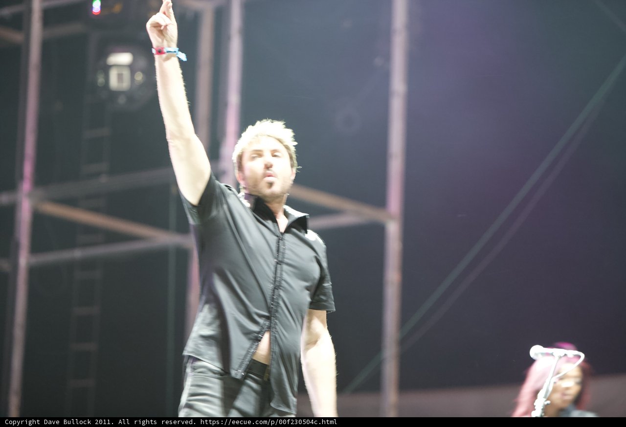 Solo Performance with Raised Hand