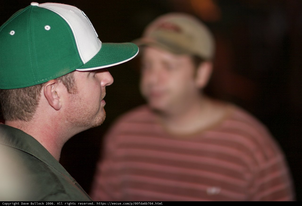 Green and White Hats