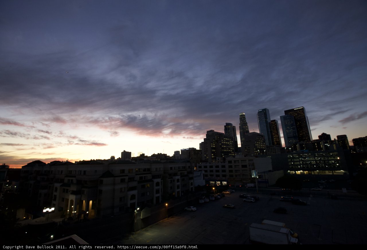 Sunset over the Urban Metropolis