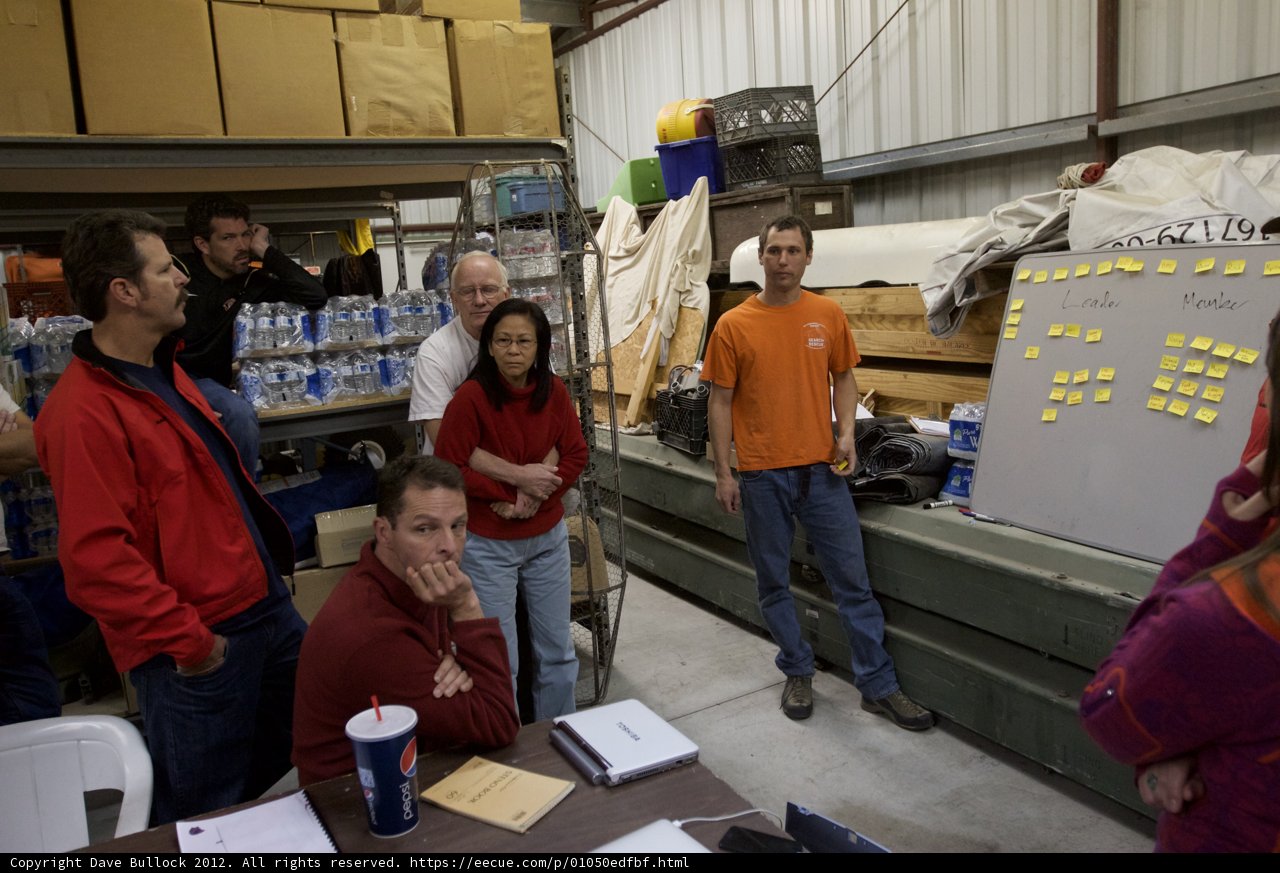 Brainstorming Session with Plywood Table