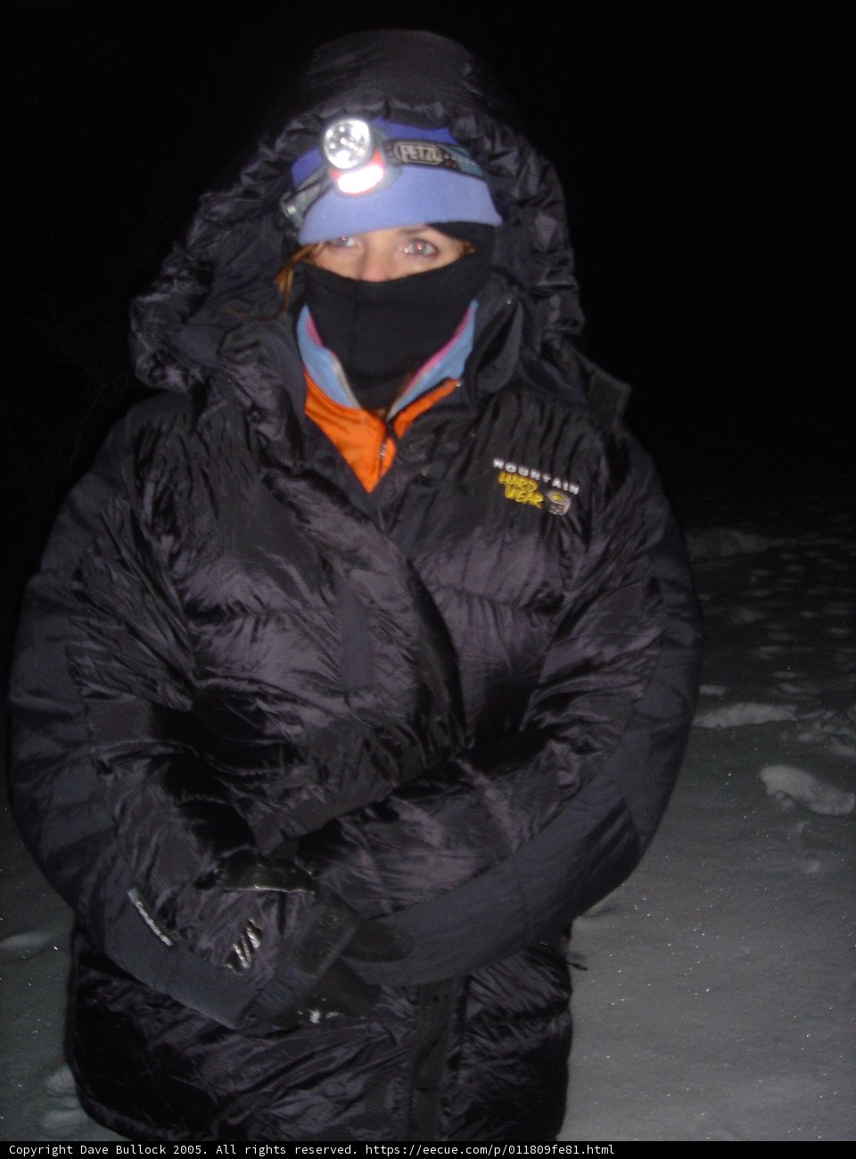 Black Jacket and Hat in the Snow