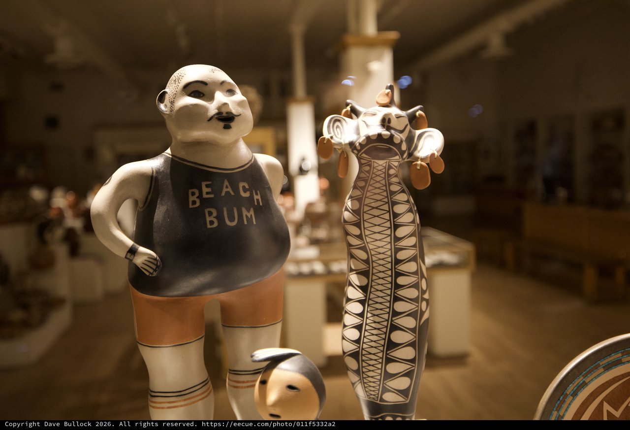 Beach Bum Ceramic Figurine in Santa Fe Gallery