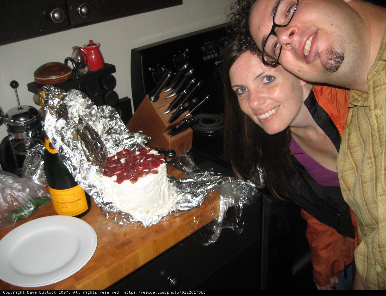 Penelope and Dave Celebrate with Anniversary Wedding Cake