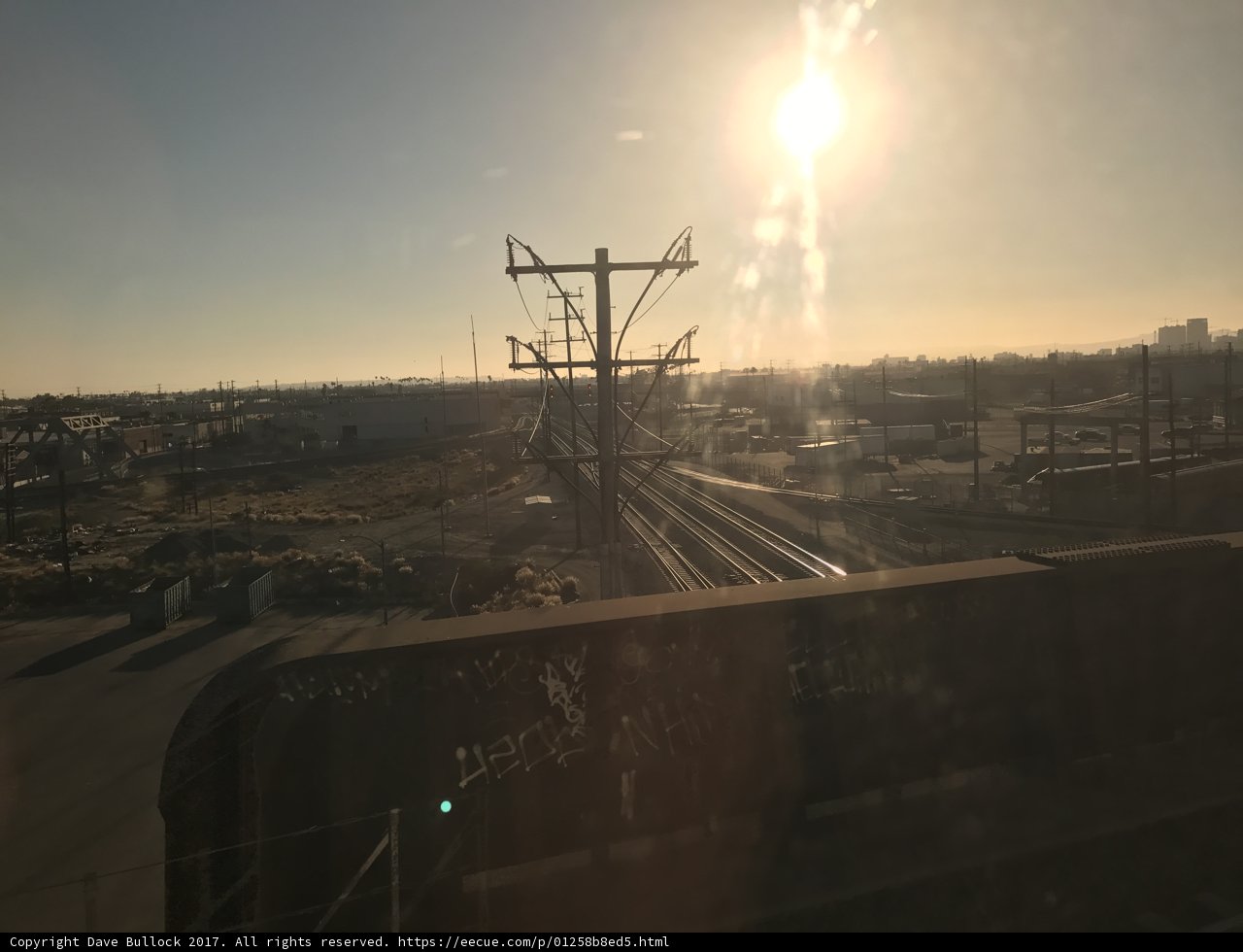 Shining Sun on the Train Track